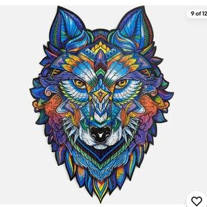 Unidragon Wooden Jigsaw Puzzle Majestic Wolf 101 piece -small